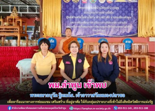 หารือแนวทางการซ่อมแซม เสริมสร้าง ที่อยู่อาศัย ให้กับกลุ่มเปราะบางที่เข้าไม่ถึงสิทธิสวัสดิการแห่งรัฐ